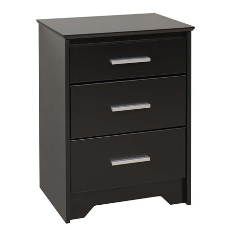 Search results for tall nightstands with drawers. Coal Harbor 3-Drawer Tall Nightstand - Black BCH-2027