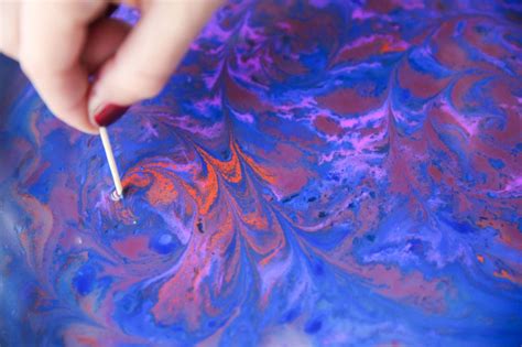 Acrylic Paint Marbling Marble Art Marbling Fabric Marble Painting
