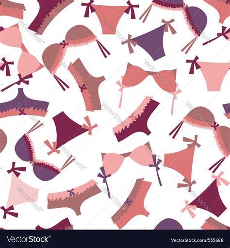 Lingerie Pattern Royalty Free Vector Image Vectorstock