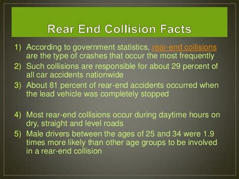 Rear End Collisions