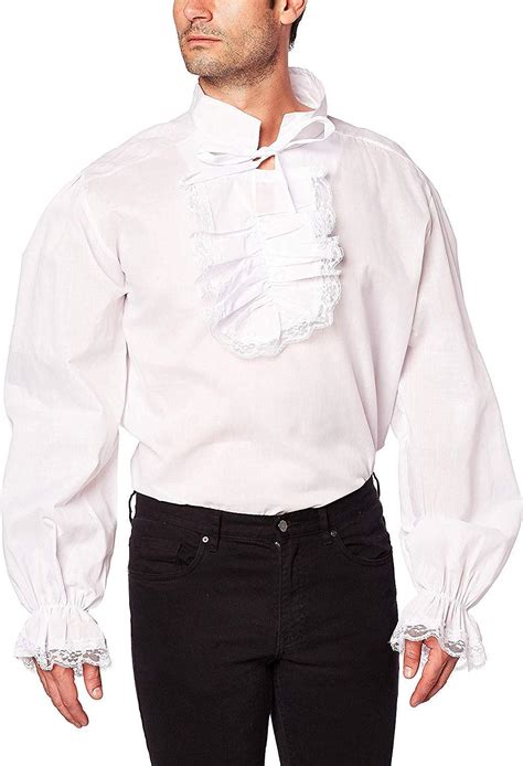 Forum Novelties Ruffled Vampire Costume Shirt White One Size Amazon