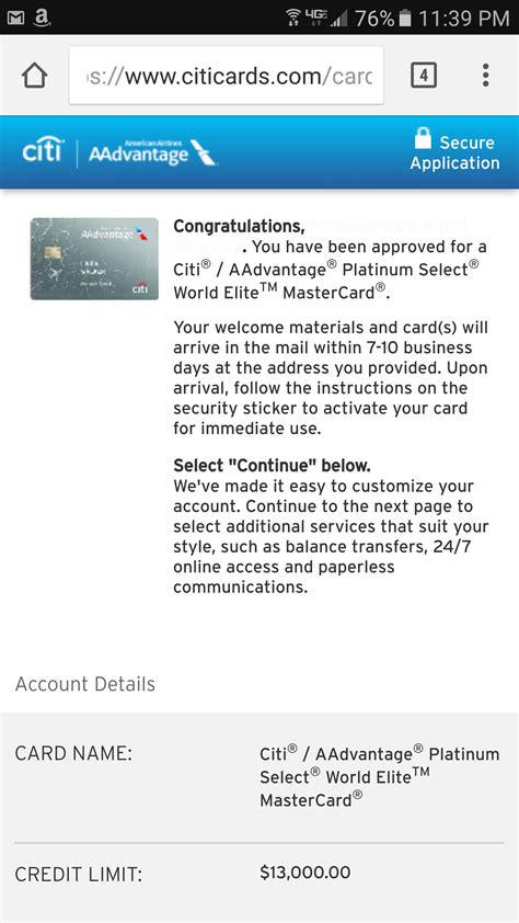 The card is not a credit card. Approved: Citi® / AAdvantage® Platinum Select® Wor... - myFICO® Forums - 4823804