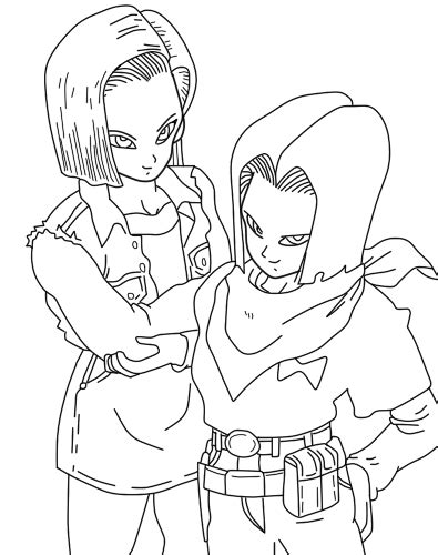 Dbz Android 18 Coloring Pages Coloring Pages