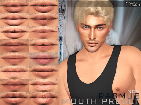 The Sims Resource Rasmus Mouth Preset N09