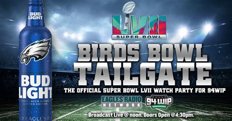 Bud Light Birds Bowl Tailgate Fillmore 94wip Wip Philly