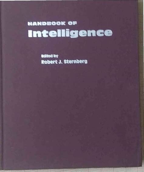 amazon handbook of intelligence sternberg phd robert j behavioral sciences