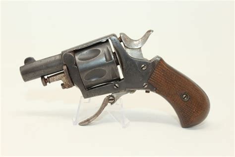 Belgian Folding Trigger Double Action Revolver Candr Antique001