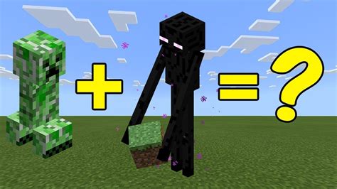 i combined a creeper and an enderman in minecraft here s what happened youtube