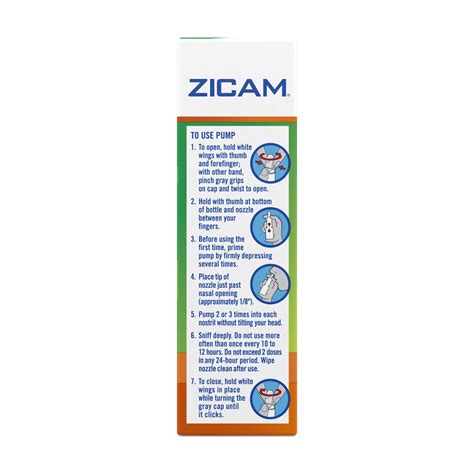 Zicam Extreme Congestion Relief No Drip Nasal Spray With Soothing Aloe Vera 05 Oz