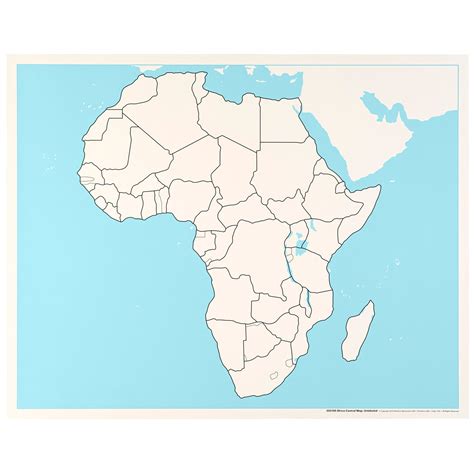 Montessori Nienhuis Csm Africa Unlabeled Control Map Absorbent Minds