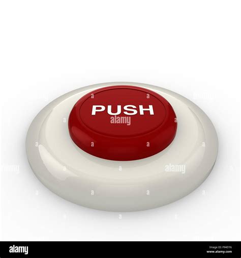 Red Push Button Stock Photo Alamy