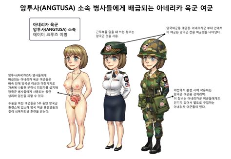 Gogocherry Highres 1girl Anatomy Blonde Hair Breasts Female Focus Female Soldier Korean
