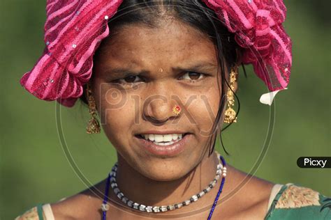 Image Of Indian Tribal Woman Carrying Grass From Forests In Tribal Villages Of India Mu706425 Picxy
