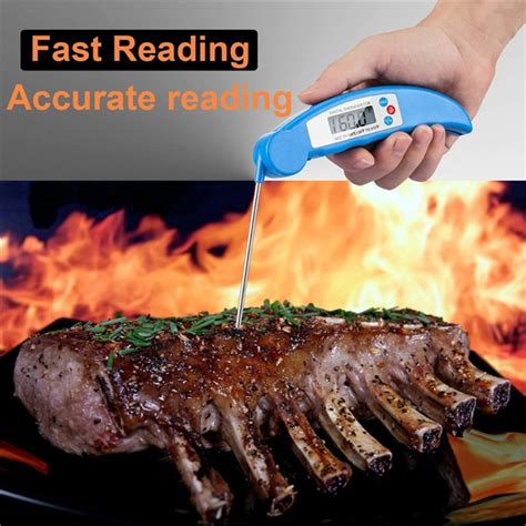 Foldable Food Thermometer Programmed Digital Kitchen Food Cooking Tool