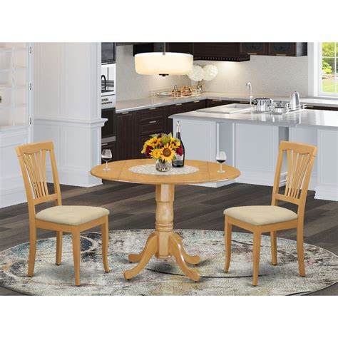 Dlav3 Oak C 3 Pc Small Kitchen Table And Chairs Set Small Kitchen Table