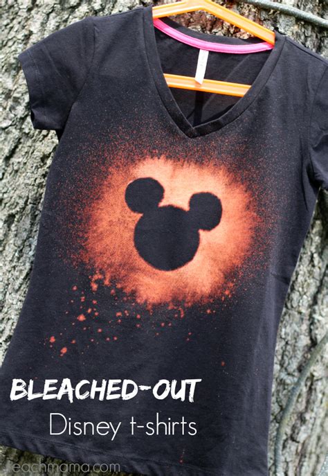 Once that is done, put your cotton item in the solution and leave it for about 10 minutes or so. bleached out disney t-shirts for the not-so-crafty crafter ...