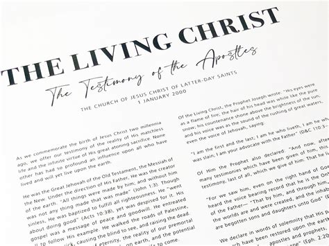 The Living Christ The Testimony Of The Apostles Etsy