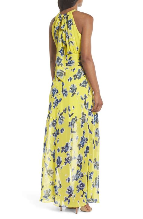 Eliza J Halter Ruffle Maxi Dress Nordstrom