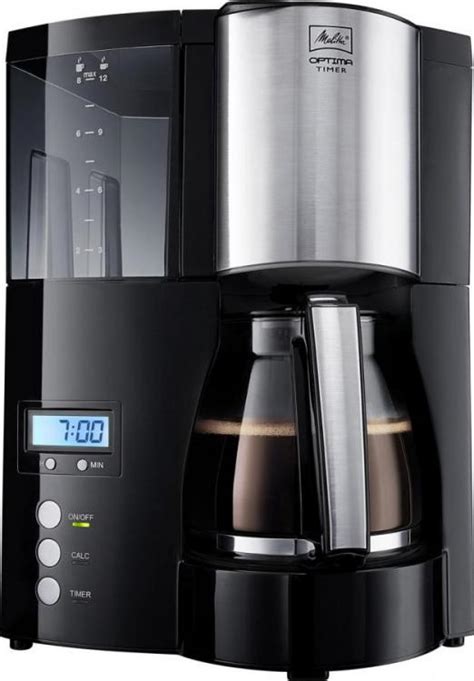 Shatterproof this melitta filter coffee machine is great for your multitasking moments. Melitta Optima Timer 100801 Coffee Filter Machine, Black and Stainless Steel 220 volts NO