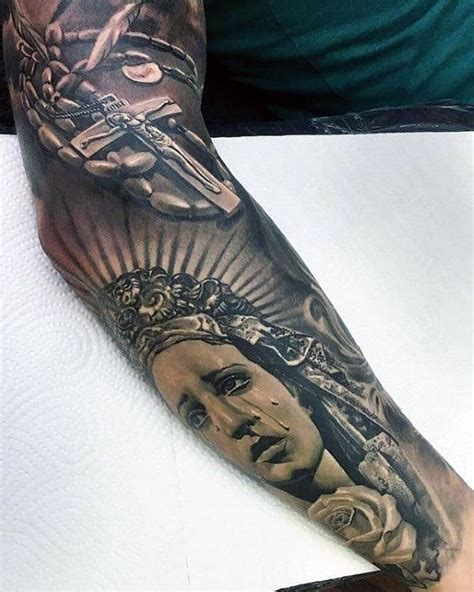 100 Virgin Mary Tattoos For Men Religious Design Ideas