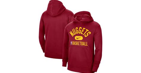 Nike Denver Nuggets Spotlight On Court Performance Practice Pullover