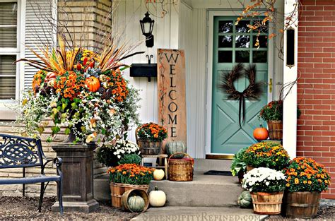 Front porch ideas for fall from the honeycomb home. 30 Fall Porch Decorating Ideas - Ways to Decorate Your ...