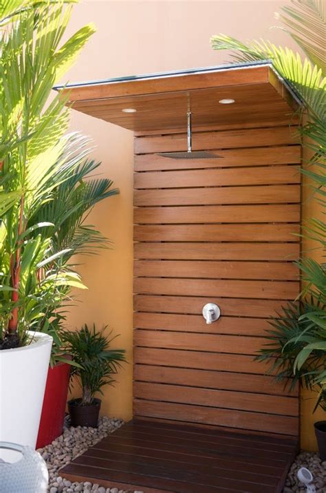 Top 60 Best Outdoor Shower Ideas Enclosure Designs Outdoor Bathroom