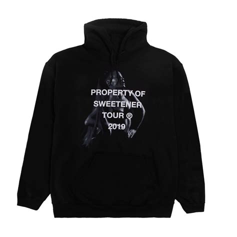 Ariana grande recently released merchandise for her 26th birthday, which is today june 26th, 1993. Property of sweetener world tour hoodie | Ariana merch ...