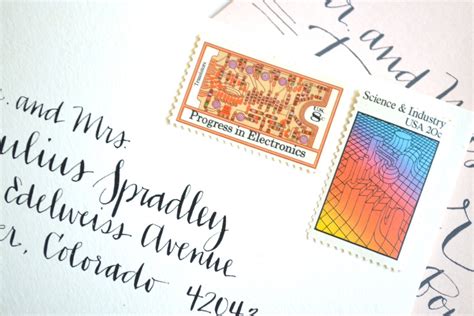 10 Vintage Electronics Postage Stamps Unused Progress In Etsy