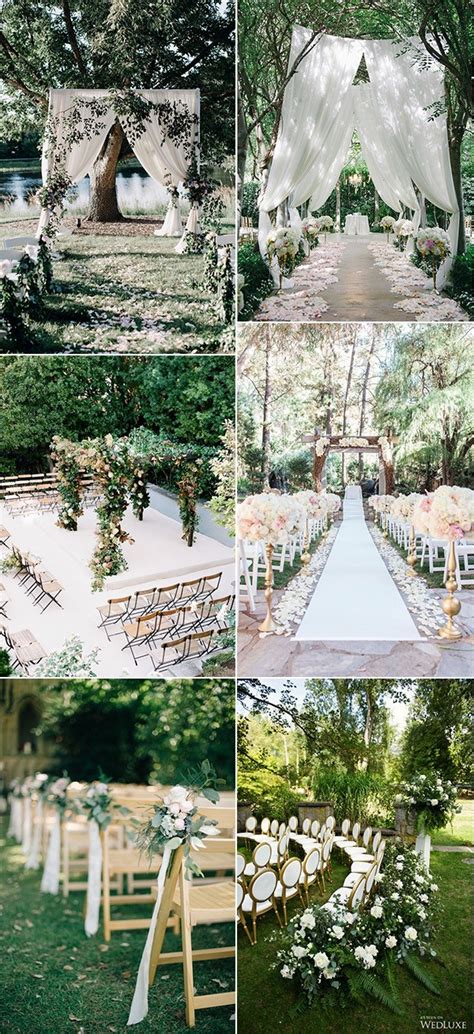 Don't be afraid to go bold with your color palette — colorful blooms give a nod to the fun of a backyard bash. 25 Brilliant Garden Wedding Decoration Ideas for 2018 ...