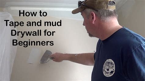 How To Mud And Tape Drywall For Beginners Diy Youtube