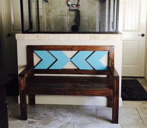 We also really like this bathroom bench which is placed next to the shower stall. Bathroom bench. | Rustic furniture, Rustic towels, Teak bath