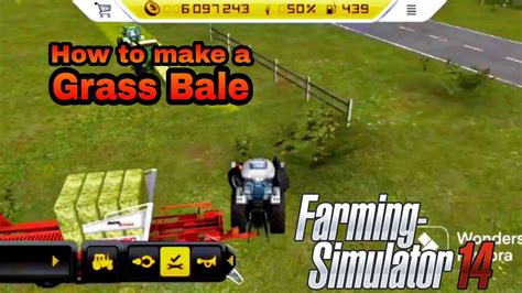 How To Make A Grass Bale In Fs 14 Farming Simulator 14 How To Cow