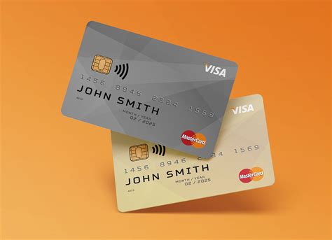 Free Credit Membership Card Mockup Psd Set Front And Back Good Mockups
