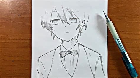Easy Anime Drawings How To Draw Anime Boy Step By Step Youtube