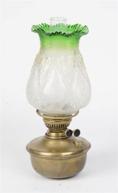 Antique Brass Kerosene Lamp With Shade Lamps Kerosene Oil And
