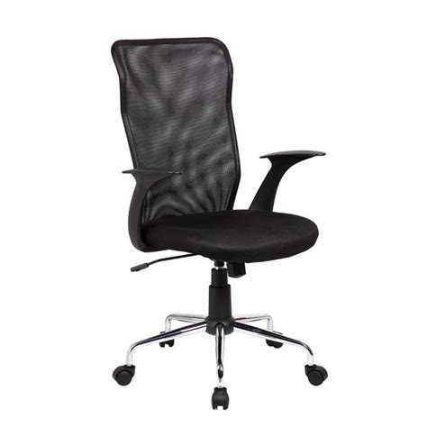 Techni Mobili Medium Back Office Chair With Tilt And Height Adjustment
