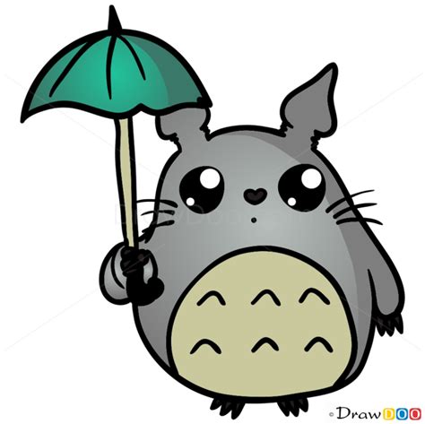How To Draw Totoro Chibi