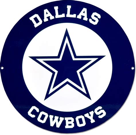 The often imitated, never equaled, internationally acclaimed, dallas cowboys cheerleaders Authentic Street Signs Dallas Cowboys Steel Logo Sign ...