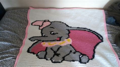 Dumbo Blanket I Crocheted For A Baby Shower T Crafted By Kikyo