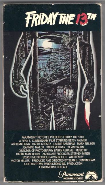 FRIDAY THE TH Horror Movie VHS Paramount Home Video Slasher Jason Voorhees PicClick UK