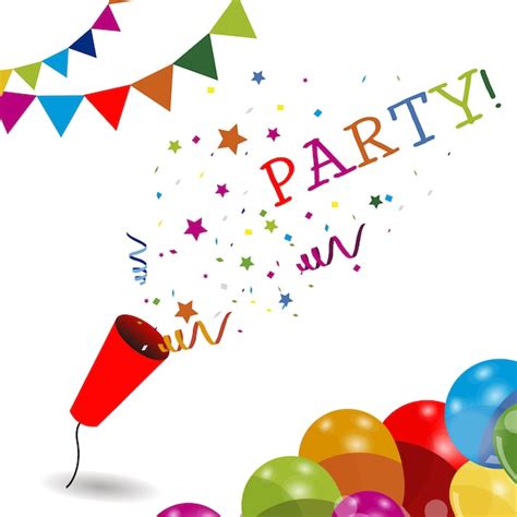 Colorful Party Background Free Vector