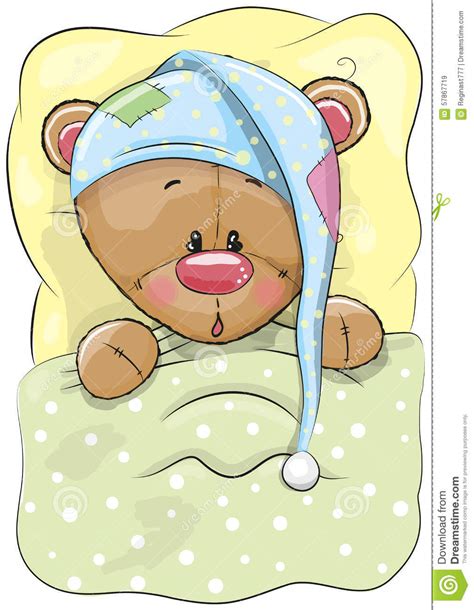 Sleeping Bear Stock Vector Image 57867719