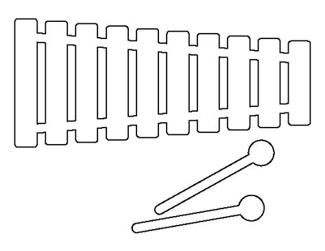 Download Printable Xylophone Template