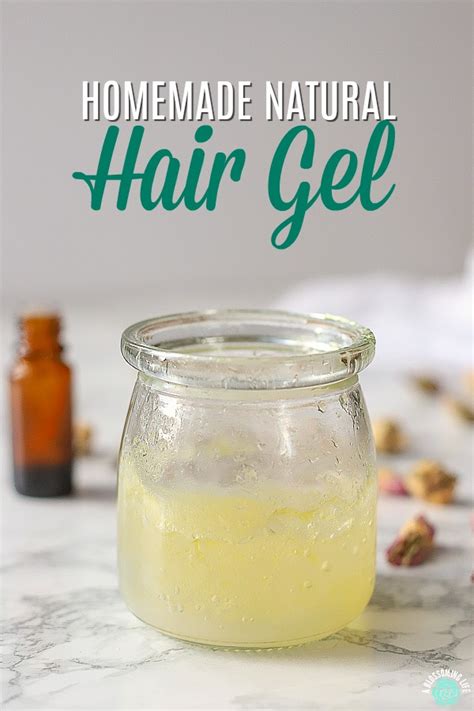 Homemade Natural Hair Gel Recipe A Blossoming Life