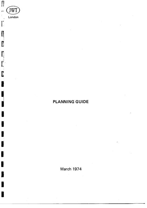 Jwt Planning Guide By William Charnock Via Slideshare Jwt Digital
