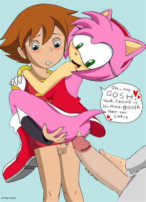 1554069 Amy Rose Chris Thorndyke Sonic Team Sonic X Excito