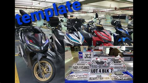 Motorcycle Temporary Plate Youtube