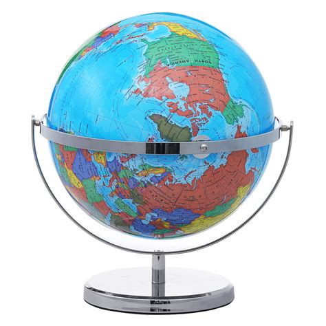 Kingso World Globe 12 Inch Diameter Globe For Kids 720 Degree Rotation