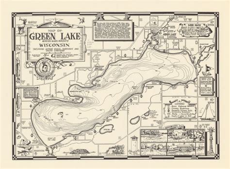 Map Of Green Lake Green Lake County Wisconsin Map Or Atlas